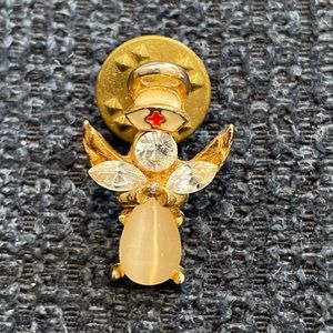 Vintage Nurse Guardian Angel Pin